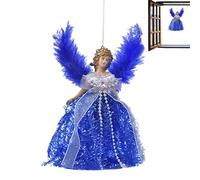 Christmas Angels For Tree, Angel Tree Toppers Christmas Decorations, Christmas Tree Decorations, Christmas Angel Pendant Decoration With Wings For Tree