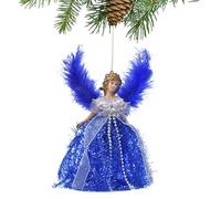 Christmas Angels for Tree, Christmas Doll Ornaments Angel Angel Topper with Wings, Handmade Christmas Angel Pendant Gifts