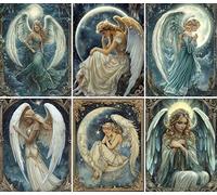 Christmas Angels Rice Paper, 20 x 26,6cm (6pc) - 6 Designs for Scrapbooking Cards Crafts, Decoupage by CRAFT KREATIVELY