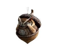 Christmas Animal Acorn Ornaments 2D Acrylic Charm Decor