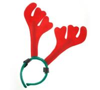 Christmas Antlers With Hoop And Loop Attachment For Horses, Red/Green, One size