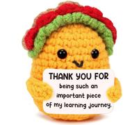 Christmas Appreciation Gifts for Teacher Women Boss Leader Mentor- Cool Teachers Birthday Day Gifts Thank You Coworker Manager Valentines Small Handmade Crochet Taco