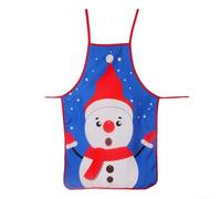 Christmas Apron Set Featuring for elf Reindeer Snowman Prints 4 Pack