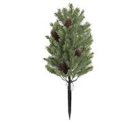 Christmas Artificial Pine Cedar Tree with Ground Spikes for Outdoors | UV-Resistant Faux Greenery, Realistic Fake Cedar Topiary Plants for Front Door Porch Planters