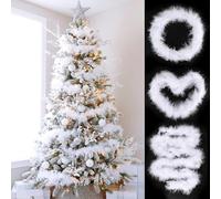 Christmas Artificial Snow 5.3 Oz, Fluffy Fake Snow for Indoor Xmas Tree Winter Snow Scene Decoration, Christmas Tree, Snow Blanket