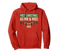 Christmas as Mr and Mrs 2025 holiday couples Pullover Hoodie