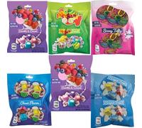 Christmas Assorted Fruity Candy 99g - 5 Delicious Flavours - Berries & Cherries, Tropical Fruits, Sugar Free, Classics & Sassy - Tfyn (12 x Pack, Random Mixed)