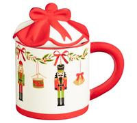 Christmas At Home Nutcracker Mug with Lid - Perfect for Hot Drinks - Add A Touch of Festive Charm to Your Hot Drinks