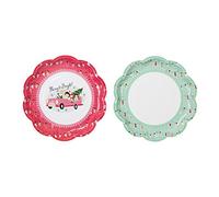Christmas At Our House 9" Scalloped Plate 8 Pack