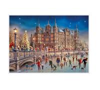 Christmas at Schwerin Castle Advent Calendar Card | Christmas Advent Calendar Greetings Card with Envelope | Door Advent Calendar - 15.5x11cm