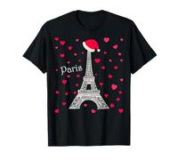 Christmas at The Eiffel Tower Paris, City of Love, France T-Shirt