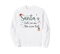 Christmas Baby Announcement 2026 Santa’s Got Us on the List Sweatshirt