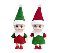 Christmas Baby Elf Dolls for Girls Boys,2pcs Cute Little Elfs Twins Tiny Christmas Dolls Elf Accessories,Small Elf Baby Doll Novelty Toys,Mini Christmas Baby Elves for Kids Gift Xmas Stocking Stuffers