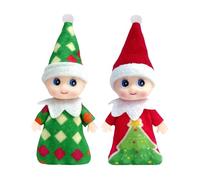 Christmas Baby Elf Dolls for Girls Boys,2pcs Cute Little Elfs Twins Tiny Christmas Dolls Elf Accessories,Small Elf Baby Doll Novelty Toys,Mini Christmas Baby Elves for Kids Gift Xmas Stocking Stuffers