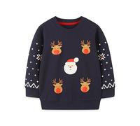 Christmas Baby Girl Outfit Boy Outfits Boys Santa Gifts for Age 1 Year Warm Fleece Pullover Hoodie Cozy Casual Outerwear Top Toddler Kids Holiday Party Comfortable Winter Wear Black