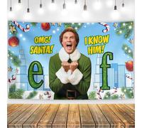 Christmas Backdrop 71×43 Inch Winter Xmas Holiday Home Decor | Merry Christmas Decorations Polyester 1 Pc Wall Banner Winter Holiday Seasonal Home Outdoor Indoor Decoration