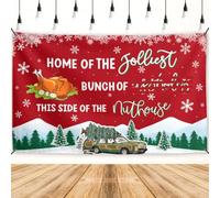 Christmas Backdrop 71×43 Inch Winter Xmas Holiday Home Decor | New Year Decorations for Home Polyester 1 Pc Banner Outdoor Indoor Decoration