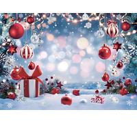 Christmas Backdrop Merry Christmas Snowflake Wonderland Photography Background for Winter Xmas New Year Family Holiday Party Decorations Backdrop (7x5FT: 84x60 inch)