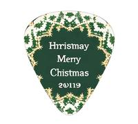 Christmas Background Guitar Plectrum Set Of 12, Including 3 Thicknesses Of Plectrums For Acoustic Guitars, #Ukuleles And More.