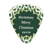 Christmas Background Multi-Thickness Guitar Pick Set 12 Pieces Clear Tone Comfortable Feel Strong Wear Resistance And Toughness Comes With Transparent Box