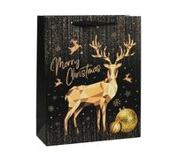 Christmas Bag - 32x26x10cm Reusable Holiday Gift Tote, Foldable Paper Handbag, Lightweight Candy Carrier | Portable Treat Storage for Jewelry Pastries Chocolates Kids Adults Shopping Travel Favors