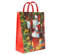 VFM e-Store - Christmas Bag Jumbo Gift Bag X 1 Stocking Filler Xmas Present Celebration Festive Winter Ornaments - 48cm X 67cm X 16cm Santa Jumbo