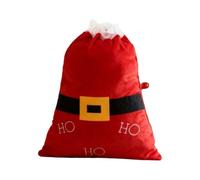 Christmas Bag with Drawstring - Red Santa Decorations Reusable, Christmas Party Decoration, for Children, Family and Friends, Birthday, Halloween, New Year, Wedding Party