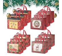 Christmas Bags - Festive Gift Wrapping Sacks, Reusable Fabric Pouch Set, Drawstring Holiday Packaging, Decorative Printed Design for Seasonal Presents | Perfect for Party Favors Family Gatherings Wint