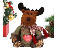 Christmas Bags - Zipper Design | Christmas Goodie Bag | 3D Doll Decoration Reusable Cloth Candy Zippered Festive Party Favor Holder For Snacks Fruit Popcorn Parties 20x20x25cm Washable