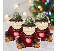 Christmas Bags Zipper Design for Gifts Apples Candy, Adorable Santa Claus & Reindeer Bags, Apple Bag for Christmas Eve, Reusable Fabric Storage Bags Holiday Party Decorations (3Pcs Santa Claus)