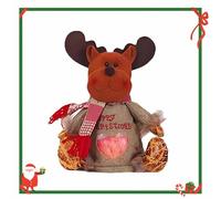 Christmas Bags Zipper Design for Gifts Apples Candy, Christmas Zipper Gift Bags, Reusable Fabric Storage Bags for Candy, For Candy, Apples (B)