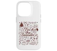 Christmas Baking Tis the Season Cookie Santa Design Case for iPhone 14 Pro