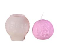Christmas Ball Candle Mold | Silicone Mold for Candle Making,Silicone Soap Molds, Ball Christmas Molds, Silicone Mold for Candle Making for Home Craft Candle