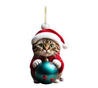 Christmas Ball Charm Pendant Acrylic Ornament Tree Decoration Hanging Indoor Outdoor 2024 Navidad Decor Acrylic Christmas Decoration