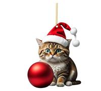 Christmas Ball Charm Pendant Acrylic Ornament Tree Decoration Hanging Indoor Outdoor 2024 Navidad Decor Acrylic Christmas Decoration