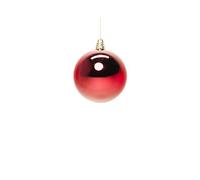 Christmas Ball in Glossy Plastic Diameter 20 cm - Available in Various Colours (Burgundy)