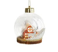 Christmas Ball - Led Ball Tree Ornament, Light-Up Hanging Decoration | Sturdy ABS Material, Beautiful Effect, Perfect for Christmas Tree, Party, or Home Decor, Gift for Family, 3.94x3.94x4.53 Inches