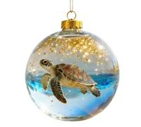 Christmas Ball Ocean Forest Pendant Hanging Ball Christmas Decoration For Christmas Pendant Ball Tree For cow inside glass christmas glass ornament family Ball wonders and decorations Glass cr