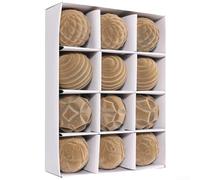 Christmas Ball Ornaments 12PCS for Holiday Tree and Wedding Party Decorations, Made from PET Material with Hanging Loops for Easy Display and Seasonal Use (Brown)
