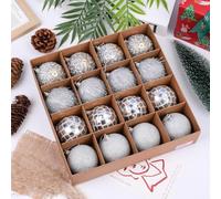 Christmas Ball Ornaments 16 Pcs 6cm Baubles for Tree & Party，U