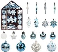 Christmas Ball Ornaments 16 Pcs 6cm Baubles for Tree & Party，W