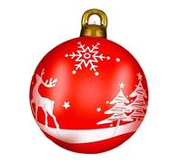 Christmas Ball Ornaments - 23Inch Large Inflatable Outdoor Ball Decorations | Props Big Festive Decorations for Yard Festival Winter Porch Party Garden Indoor Party Outside