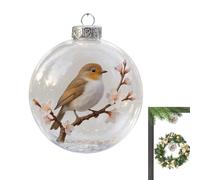 Christmas Ball Ornaments - Artificial Decorative Holiday Balls with Realistic Bird Design, Portable Home Decor for Christmas, Birthdays, Offices, Living Rooms, Dorms, Bathrooms, Cars, or Bedrooms