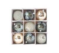 Christmas Ball Ornaments Set in Plastic Shatterproof Material for Tree and Home Display, Comes with Hanging Loops for Convenience