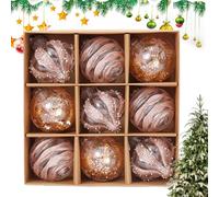 Christmas Ball Ornaments | Shatterproof Balls Ornaments - Holiday Decorations for Apartment Retail Store Window Display Classroom Activity