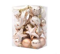 Christmas Ball Ornaments, Xmas Tree Hanging Decoration Christmas Baubles Ball Pendant for Holiday Wedding Party Decoration Adding Festive Look(A)