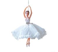 Christmas Ballet Girl Doll Pendant, Fairy Doll Pendant Christmas Tree Hanging Decorations, Versatile Ballerina Doll Plush Pendants(B White Girl)