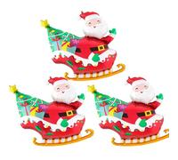 Christmas Balloon Kit - Santa Claus Foil Balloons with Sleigh, Cute Cartoon Happy Santa Decorations for Kids Holiday Party Supplies