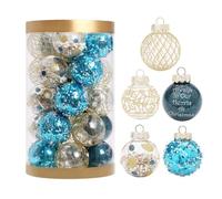 Christmas Balls, 2.4 Inch Bulbs Stocking Stuffers Baubles, 25 Piece Kit Shatterproof Christmas Tree Decorations, for Tree Wedding Party New Year Crafts