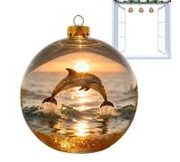 Christmas Balls | 3D Cute Party Decorations,Turtle Dolphin Bird Christmas Ornaments Balls - for Indoor Outdoor Window Bedroom Living Room Office Car Garden Yard Holiday